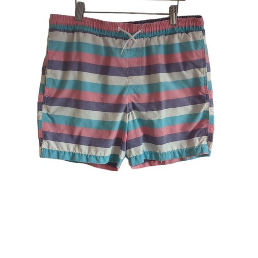 Asos Striped Swim Trunks